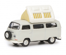 VW T2a Camping Bus mit geöffnetem Dach, grau weiß, 1:87 VW T2a Camping Bus mit geöffnetem Dach, grau weiß, 1:87