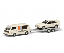 VW T3c AUDI SPORT w.trailer 1:87 VW T3c AUDI SPORT w.trailer 1:87