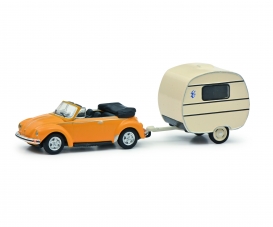 VW Beetle w. caravan 1:87 VW Beetle w. caravan 1:87