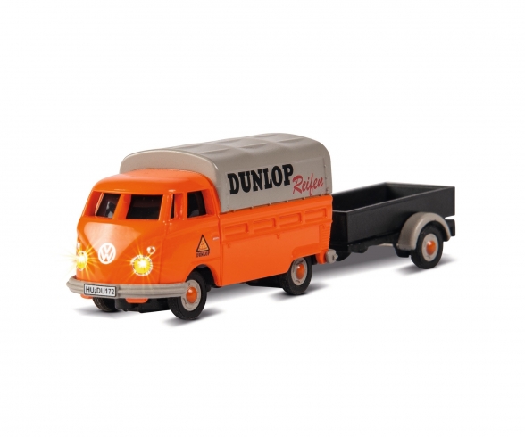 1:87 VW T1 Bus Dunlop w.trailer 100% RTR 1:87 VW T1 Bus Dunlop w.trailer 100% RTR