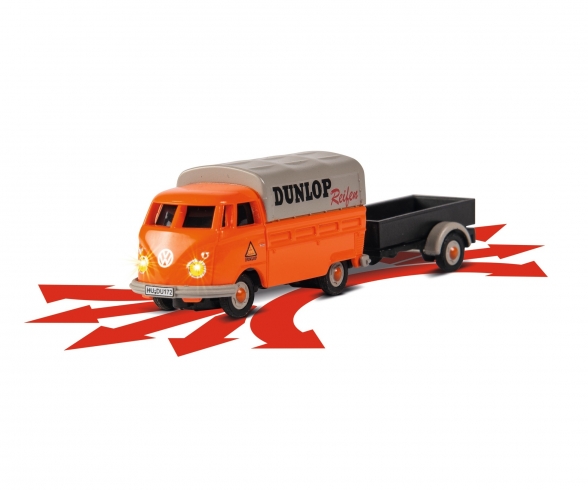1:87 VW T1 Bus Dunlop w.trailer 100% RTR 1:87 VW T1 Bus Dunlop w.trailer 100% RTR