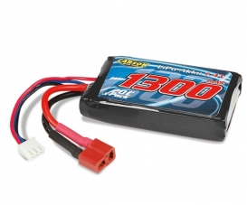 7,4V/1300 mAh 20C LiPO accu LR634 T-Pl. 7,4V/1300 mAh 20C LiPO accu LR634 T-Pl.