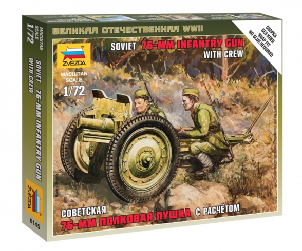 1:72 WWII Soviet 76 mm Geschütz 1:72 WWII Soviet 76 mm Geschütz