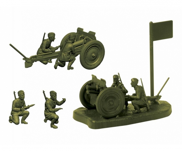 1:72 WWII Soviet 76 mm Geschütz 1:72 WWII Soviet 76 mm Geschütz