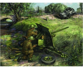 1:72 British QF 2-pdr Anti Tank Gun,crew 1:72 British QF 2-pdr Anti Tank Gun,crew