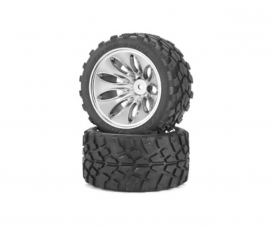 1:10 Reif.-/Felgen Set Truggy Chrom 1:10 Reif.-/Felgen Set Truggy Chrom