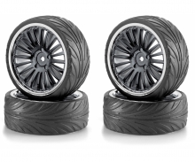 1:10 BigWheel-Set 01 20spok blac/chro(4) 1:10 BigWheel-Set 01 20spok blac/chro(4)