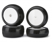 1:10 Tyre Set D.Warrior Dish, white 4pcs 1:10 Tyre Set D.Warrior Dish, white 4pcs