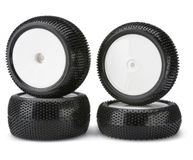 1:10 Tyre Set D.Warrior Dish, white 4pcs 1:10 Tyre Set D.Warrior Dish, white 4pcs