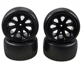 X10ET Rock Warrior Pre glued tyres 4x X10ET Rock Warrior Pre glued tyres 4x