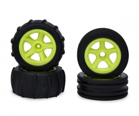 1:10 2WD Paddle Reifenset 4St.(neongelb) 1:10 2WD Paddle Reifenset 4St.(neongelb)