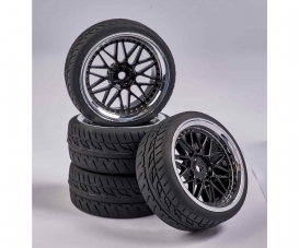 1:10 Wheel Set Y-Design1 (4) bl./chrome 1:10 Wheel Set Y-Design1 (4) bl./chrome