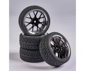 1:10 Wheel Set Y-Design2 (4) bl./chrome 1:10 Wheel Set Y-Design2 (4) bl./chrome