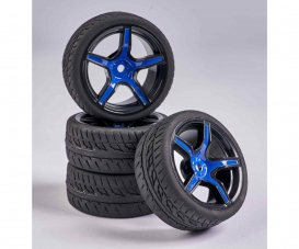 1:10 Wheel Set 5 sp. Design (4) blue/bl 1:10 Wheel Set 5 sp. Design (4) blue/bl