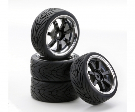 1:10 SC-Räder W7 Style chrom/schwarz (4) 1:10 SC-Räder W7 Style chrom/schwarz (4)