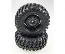 Tire set Crawler 96mm black scale rim Tire set Crawler 96mm black scale rim
