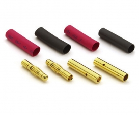 Goldkontakte 4mm 2x Buchse, 2x Stecker Goldkontakte 4mm 2x Buchse, 2x Stecker