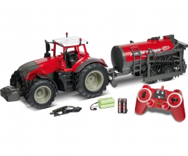1:16 RC Tractor w. road tank 100% red 1:16 RC Tractor w. road tank 100% red