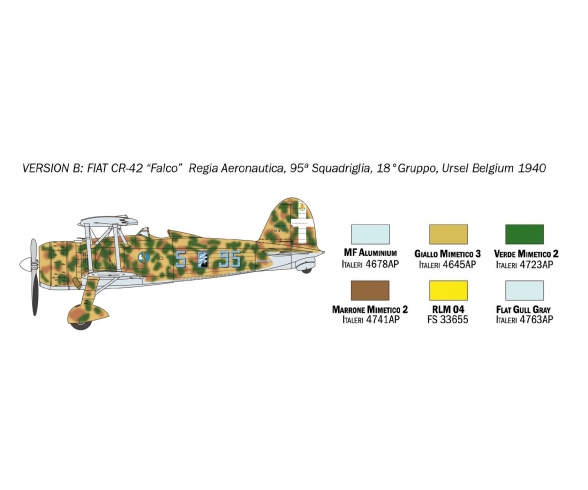1:72 Fiat CR.42 Falco 1:72 Fiat CR.42 Falco