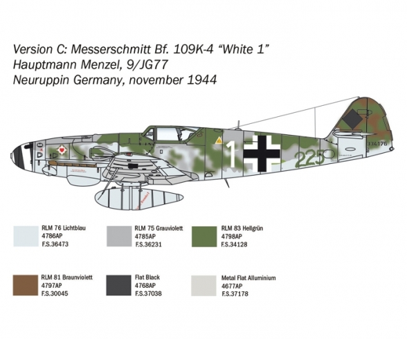 1:48 Messerschm. BF109K-4 1:48 Messerschm. BF109K-4