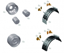 1:24 Wheels Rims and Mud Guards 1:24 Wheels Rims and Mud Guards