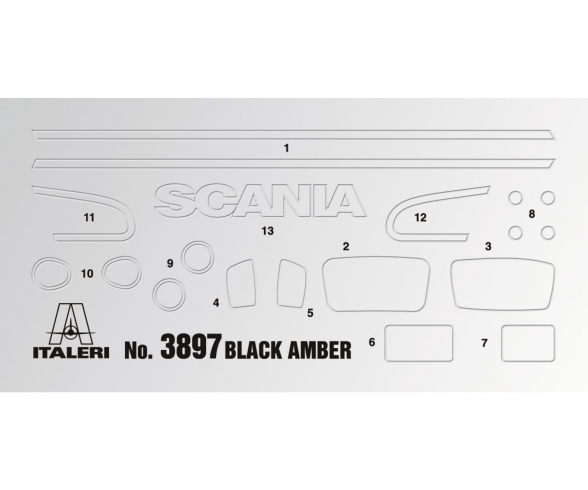 1:24 Scania R730 V8 Black Amber 1:24 Scania R730 V8 Black Amber