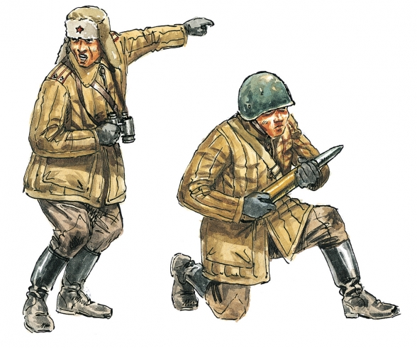 1:72 Rus. ZIS 3 Kanone mit Fig. 1:72 Rus. ZIS 3 Kanone mit Fig.