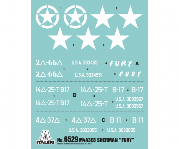 1:35 M4A3E8 Sherman "Fury" 1:35 M4A3E8 Sherman "Fury"
