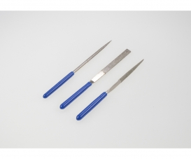 Mini diamond file set (3 pcs) - 100 mm Mini diamond file set (3 pcs) - 100 mm