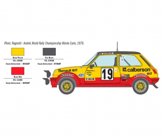 1 24 Renault R5 Rally Vehicle Models Italeri Plastic Models Categories Shop Carson Modelsport Com