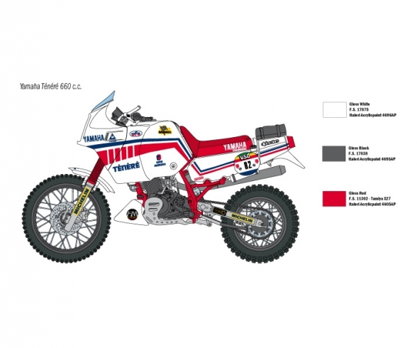 1:9 Yamaha Tenerè 660 cc 1986 1:9 Yamaha Tenerè 660 cc 1986