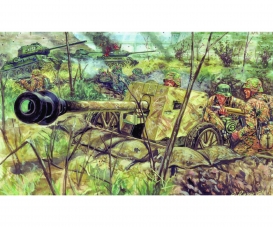 1:72 WWII German PAK40 AT Gun w/servants 1:72 WWII German PAK40 AT Gun w/servants