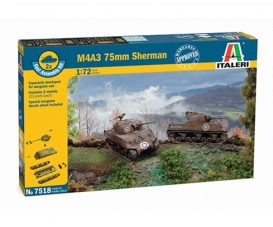 1:72 Sherman M4A3 75mm, 2 pcs 1:72 Sherman M4A3 75mm, 2 pcs