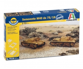 1:72 Semovente M40 da 75/18, 2 pcs 1:72 Semovente M40 da 75/18, 2 pcs