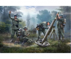 1:72 German 120mm Mortar w/crew Granatw. 1:72 German 120mm Mortar w/crew Granatw.