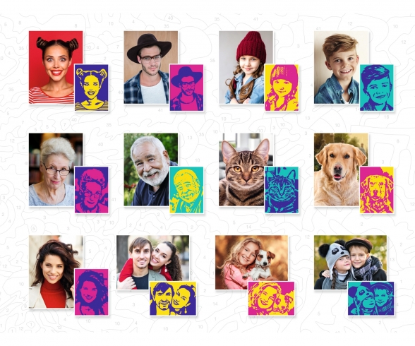 Male deinen Liebling PopArt Malen nach Zahlen Male deinen Liebling PopArt Malen nach Zahlen