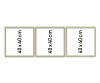 Alurahmen Triptychon 40 x 120 cm Alurahmen Triptychon 40 x 120 cm
