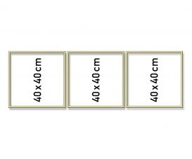 Aluminium frame triptych 40 x 120 cm Aluminium frame triptych 40 x 120 cm