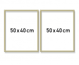 Aluminium frame diptych 50 x 80 cm Aluminium frame diptych 50 x 80 cm