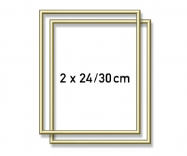 2 Aluminium frames 24 x 30 cm 2 Aluminium frames 24 x 30 cm