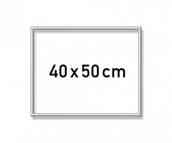 Alurahmen 40 x 50 cm – Silber matt Alurahmen 40 x 50 cm – Silber matt