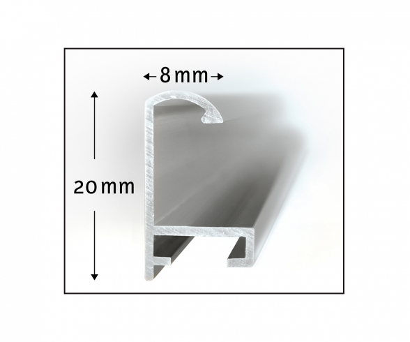 Alurahmen 40 x 50 cm – Silber matt Alurahmen 40 x 50 cm – Silber matt
