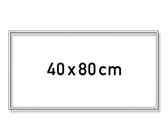 Alurahmen 40 x 80 cm – Silber matt Alurahmen 40 x 80 cm – Silber matt
