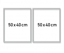 Cadre en aluminium Diptyque 50 x 80 cm – argenté mat Cadre en aluminium Diptyque 50 x 80 cm – argenté mat