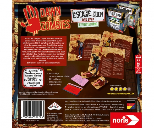 Escape Room Dawn of the Zombies Escape Room Dawn of the Zombies