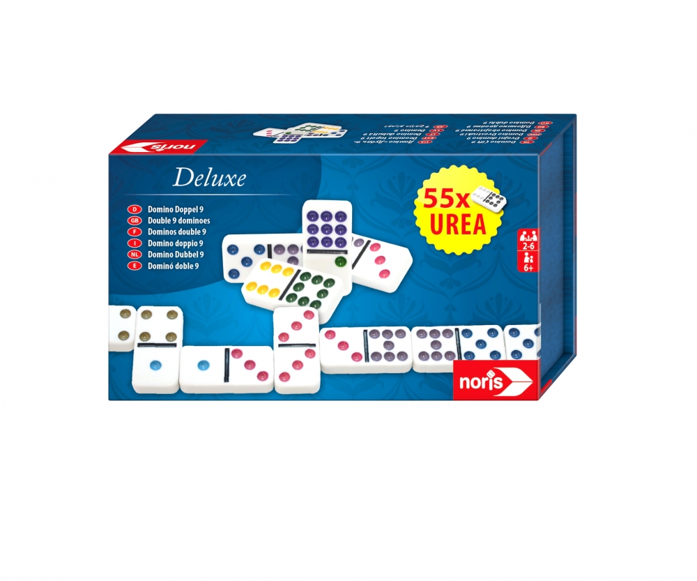 Deluxe Double 9 Domino Family games Games shop.norisspiele.de