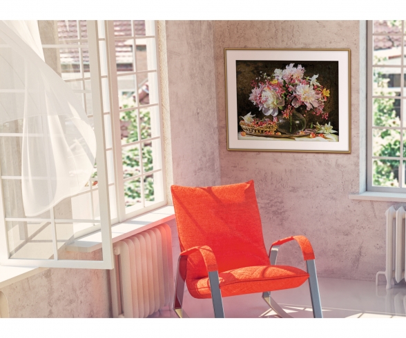 Blumenstrauß mit Kirschen Blumenstrauß mit Kirschen