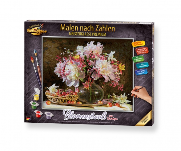 Blumenstrauß mit Kirschen Blumenstrauß mit Kirschen
