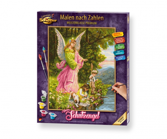 Unsere Schutzengel - Malen nach Zahlen Vorlage Unsere Schutzengel - Malen nach Zahlen Vorlage