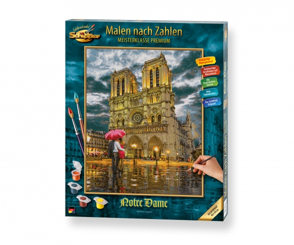 Die Kathedrale „Notre-Dame in Paris“ Malen nach Zahlen Vorlage Die Kathedrale „Notre-Dame in Paris“ Malen nach Zahlen Vorlage